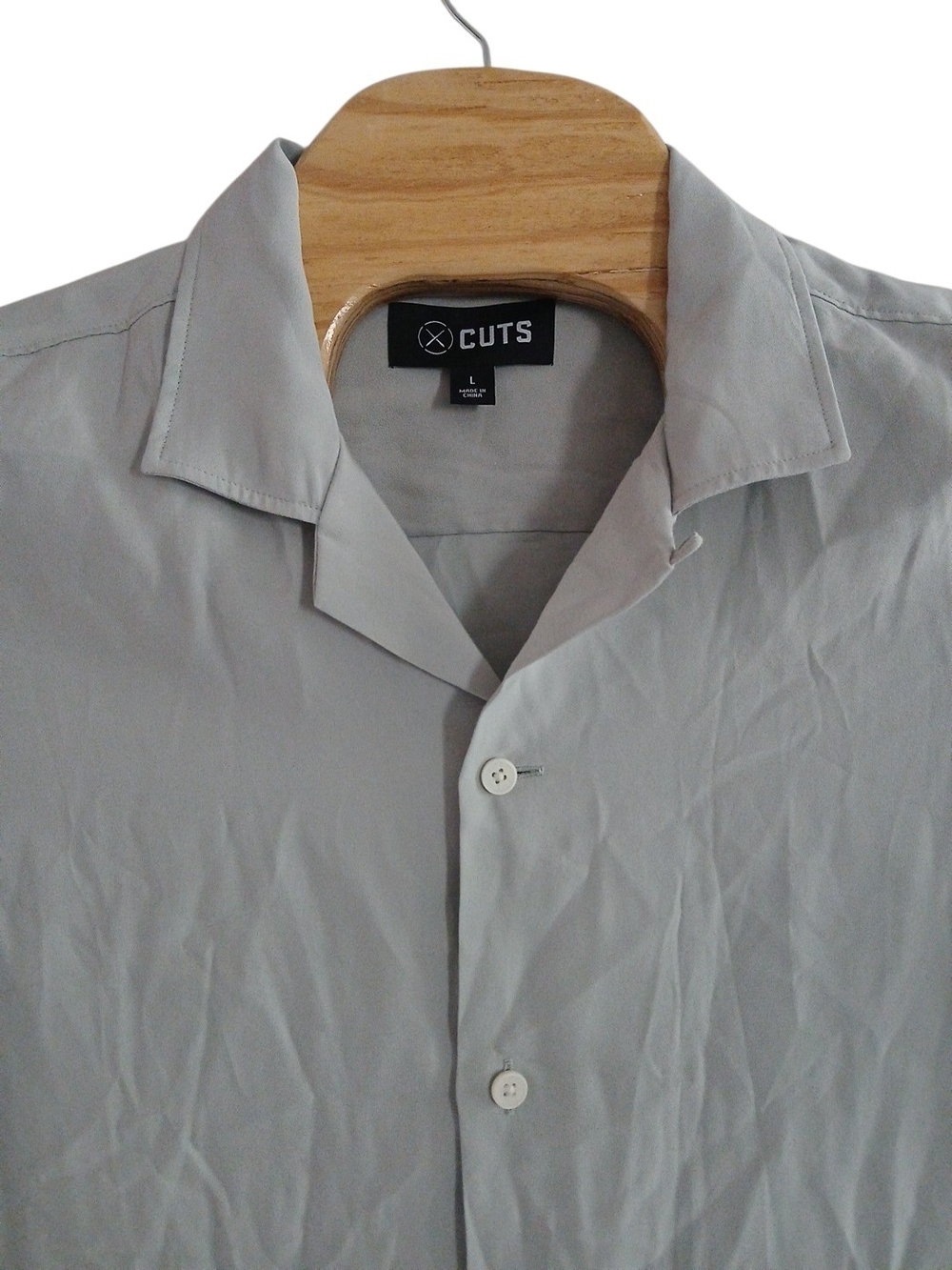 Cuts Clothing AO Metal Button Up Short Sleeve Mens Large